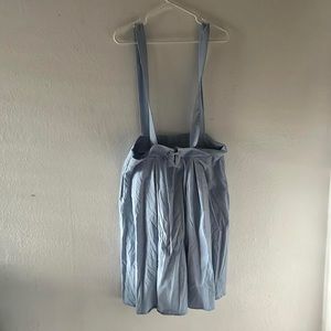 Baby blue overall skirt
